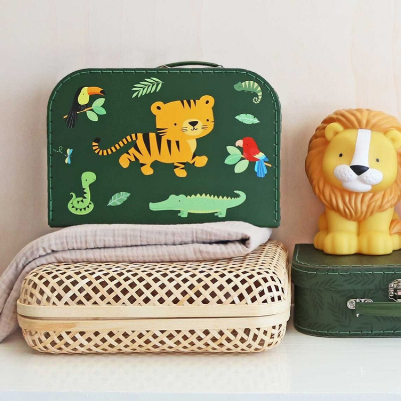 Lot de 2 valisettes de rangement Tigre (A Little Lovely Company) - Image 2