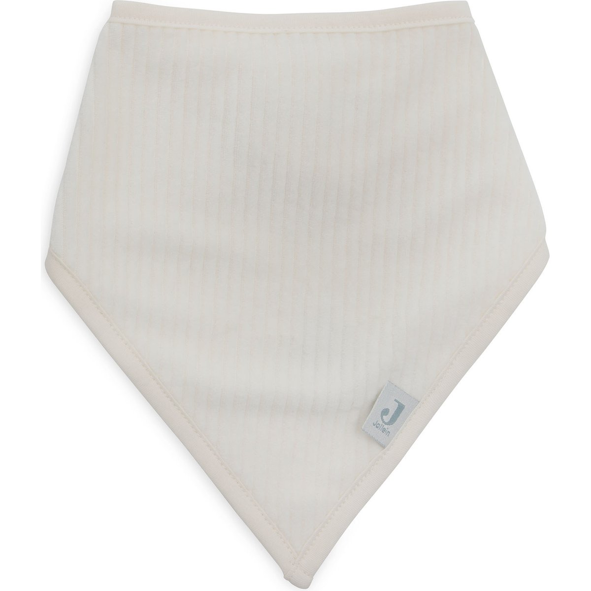 Lot de 2 bavoirs bandana Velvet Rib Sea Green-Ivory (Jollein) - Image 3