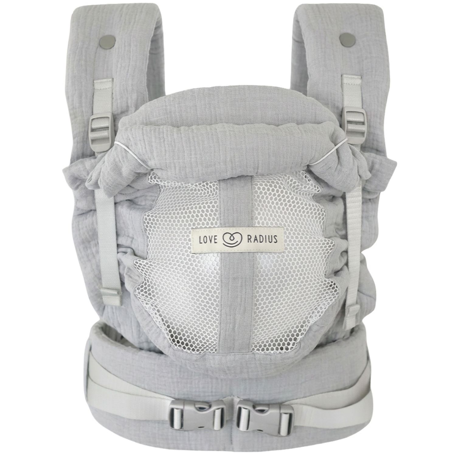 Porte bébé PhysioCarrier V2 Gaze de coton Grey