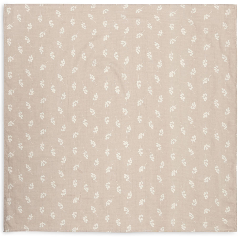 Lot de 2 maxi langes en gaze de coton Twig Wild Rose (115 x 115 cm) (Jollein) - Image 5