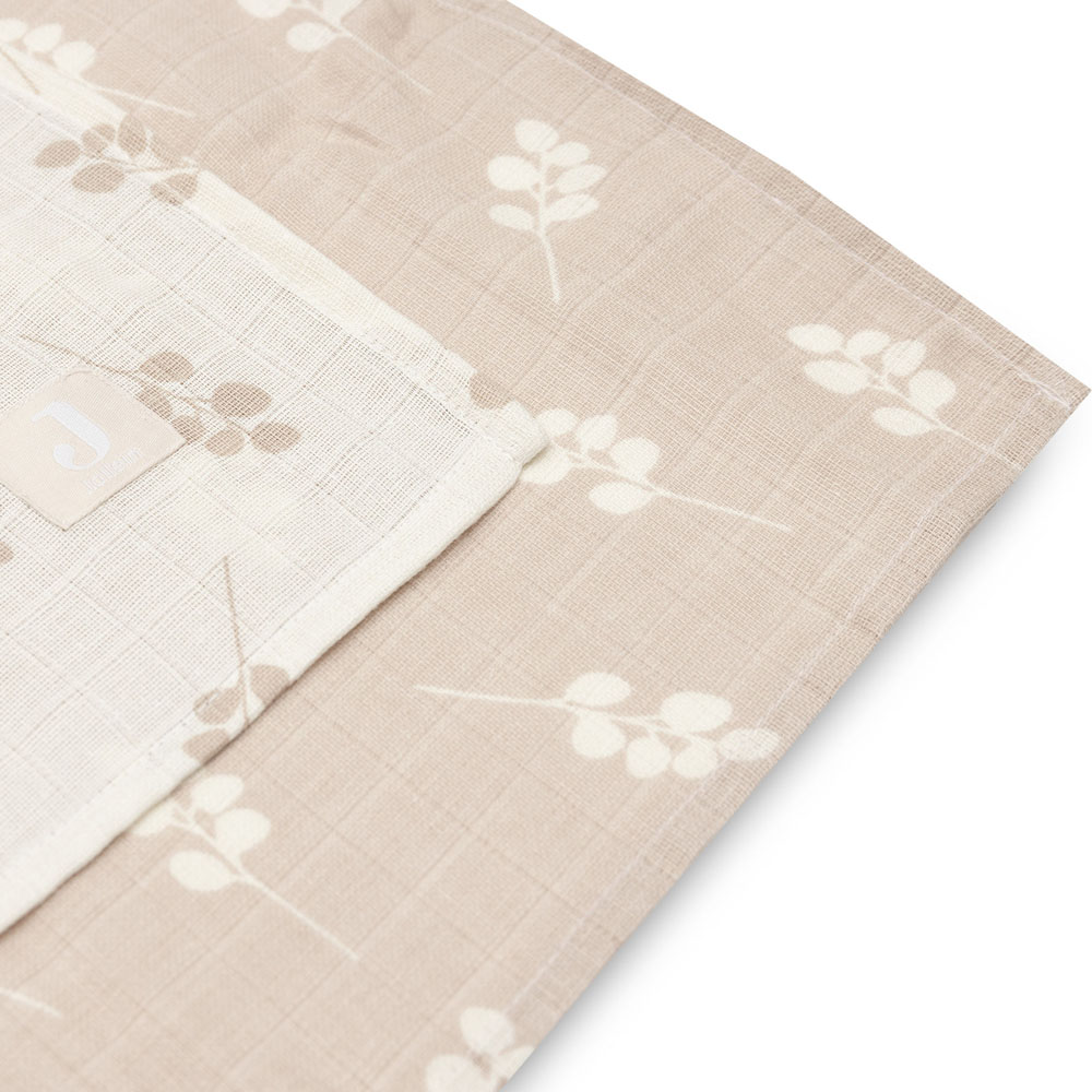 Lot de 2 maxi langes en gaze de coton Twig Wild Rose (115 x 115 cm) (Jollein) - Image 6