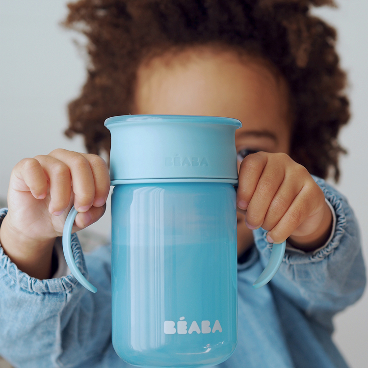 Tasse d'apprentissage 360° bleu (340 ml) (Béaba) - Image 4