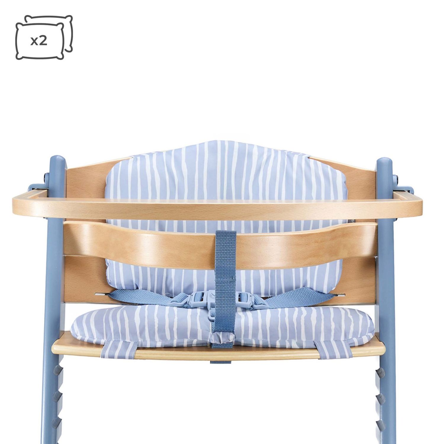 Chaise haute évolutive Enock avec coussin Nordic Breeze (Kinderkraft) - Image 5