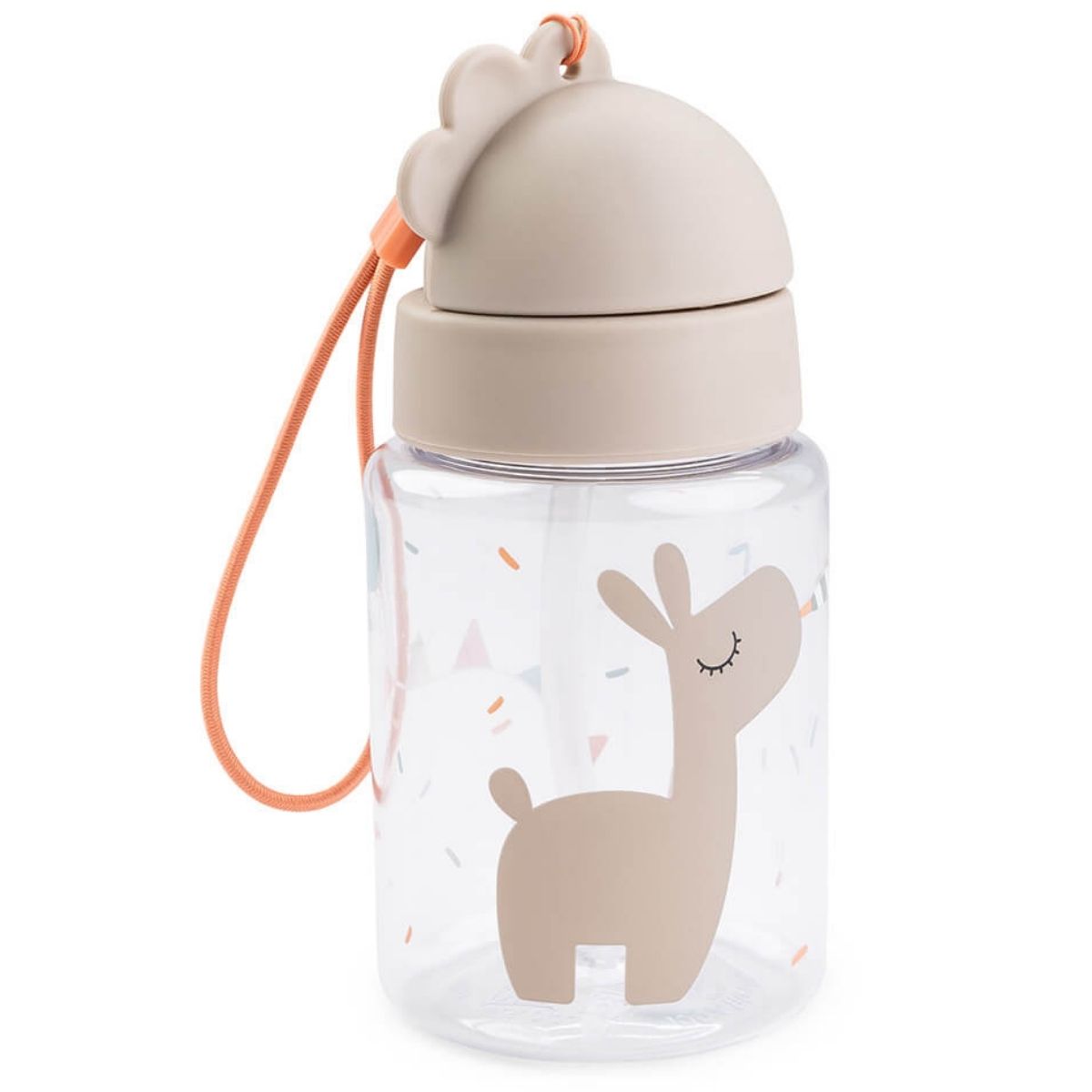 Done by deer - Gourde à paille Celebration Sable (280 ml)