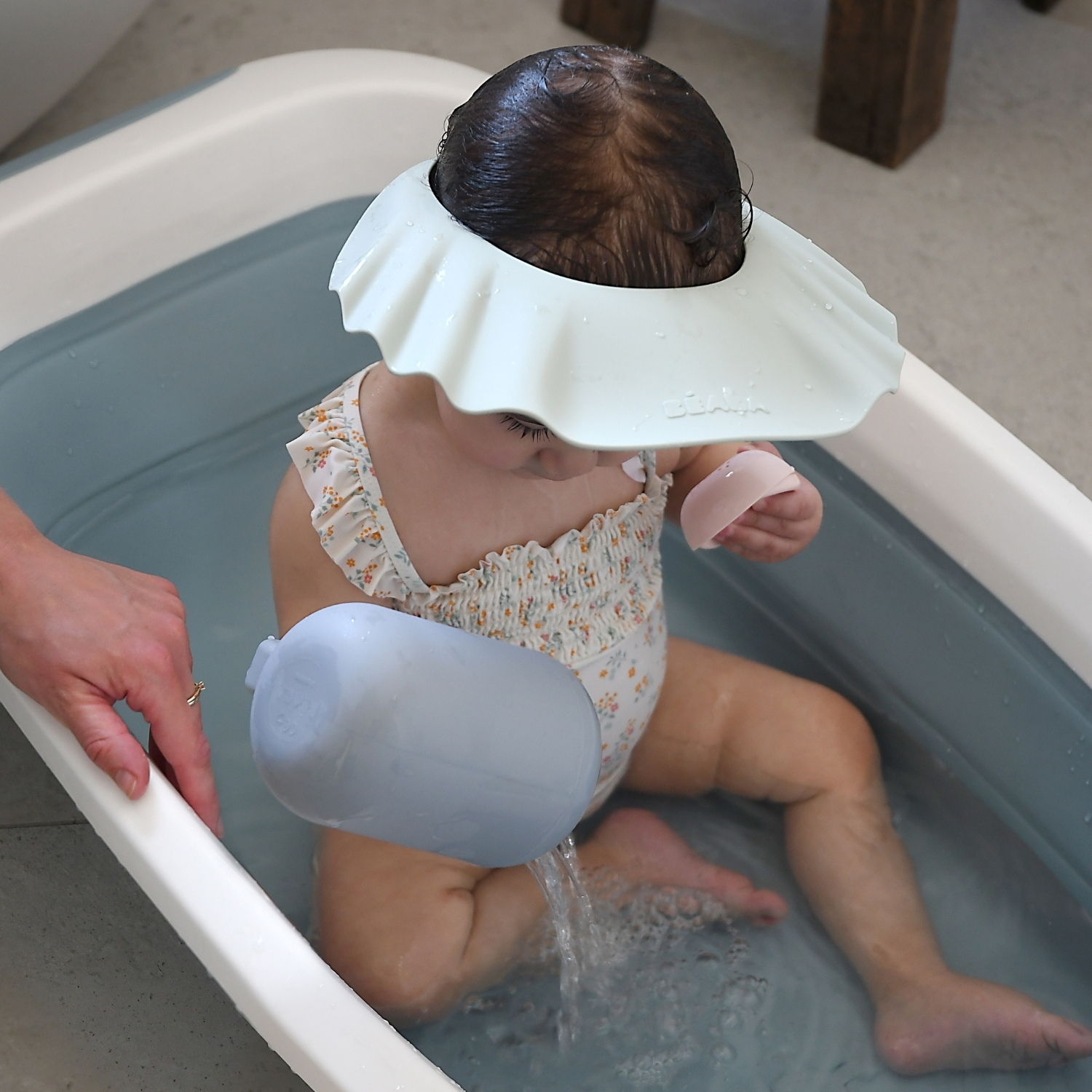 Visière de bain silicone vert de gris (Béaba) - Image 2