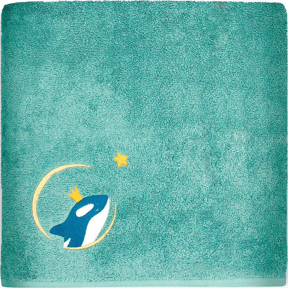 L'oiseau bateau - Serviette de bain orque océan personnalisable (70 x 140 cm)