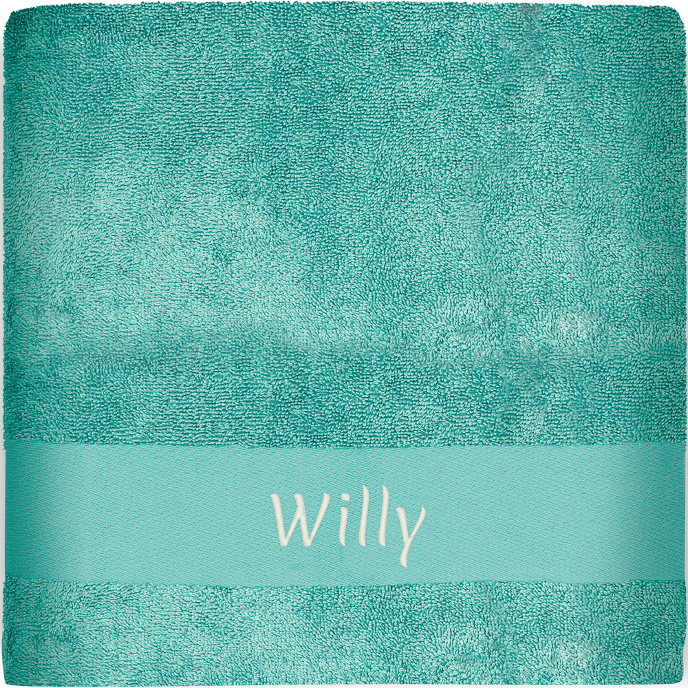 Serviette de bain orque océan personnalisable (70 x 140 cm) (L'oiseau bateau) - Image 2