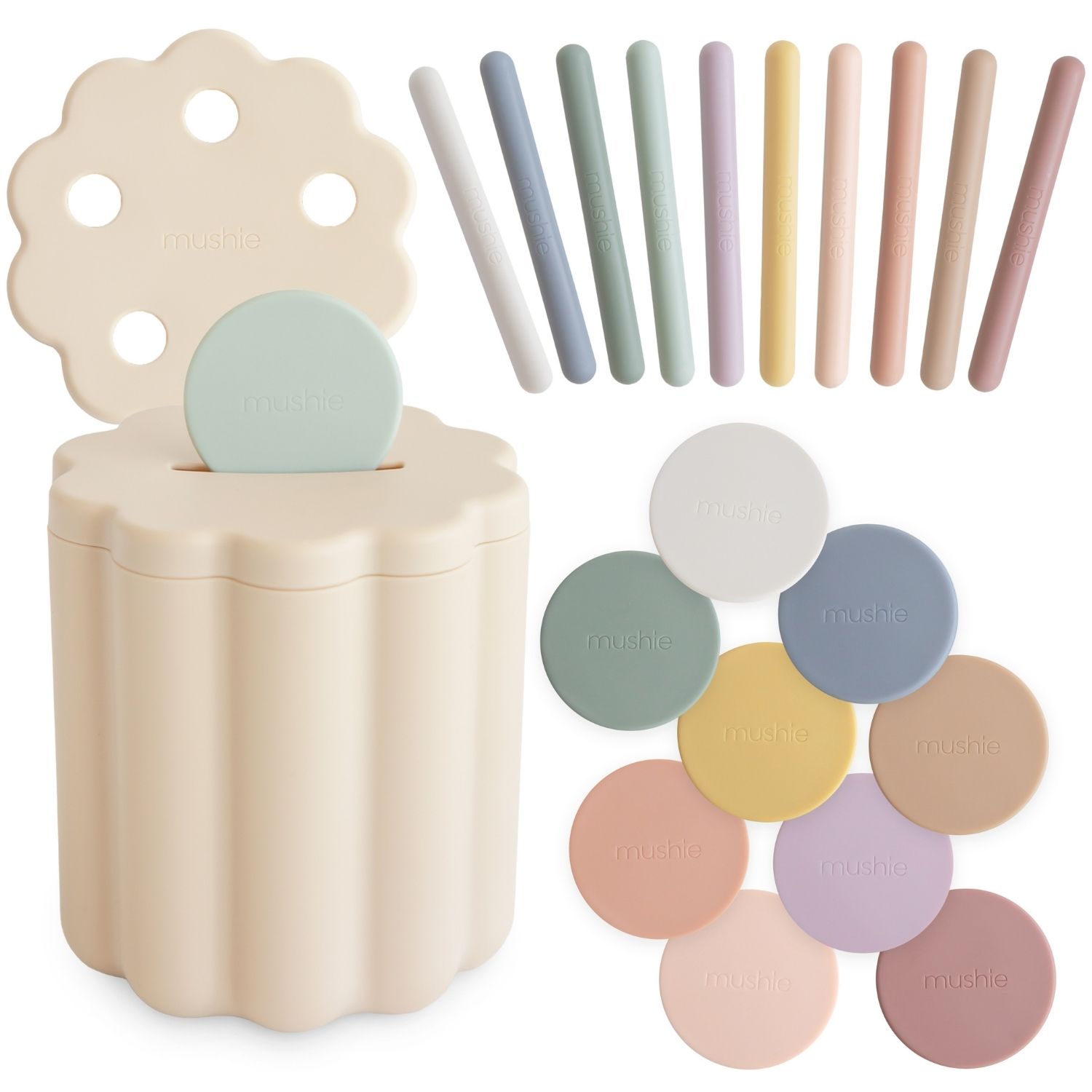 Boîte à formes Coin & Tube (Mushie) - Image 1