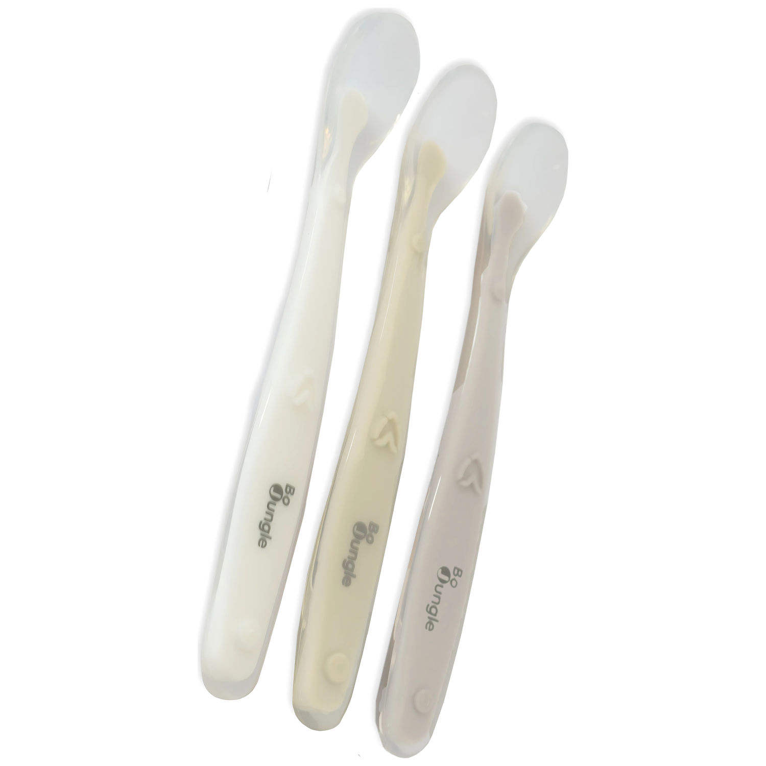 Bo Jungle - Lot de 3 cuillères douces en silicone Dune