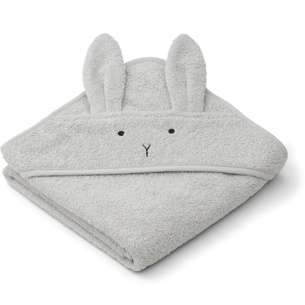 Liewood - Cape de bain Albert Rabbit dumbo grey (70 x 70 cm)