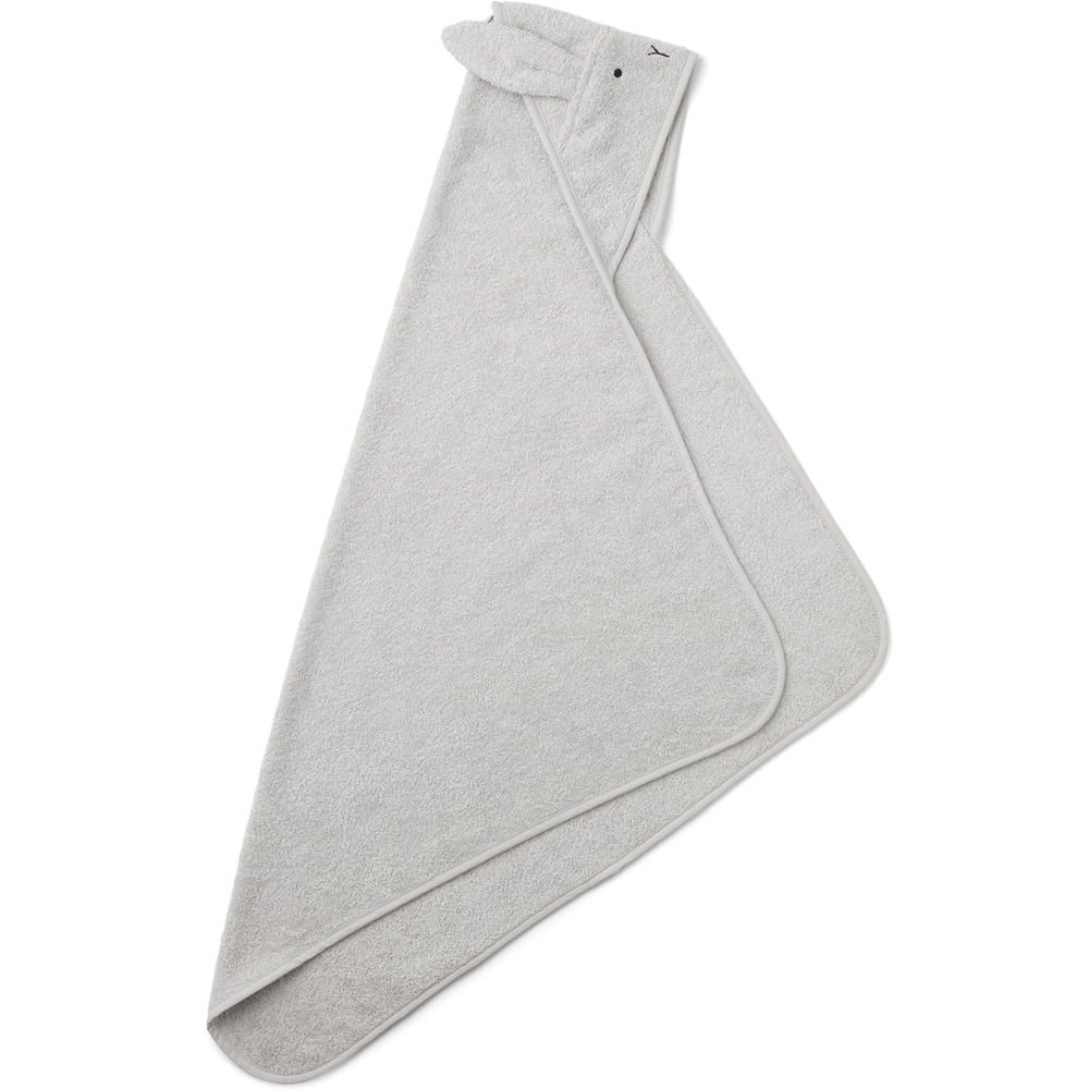 Cape de bain Albert Rabbit dumbo grey (70 x 70 cm) (Liewood) - Image 1