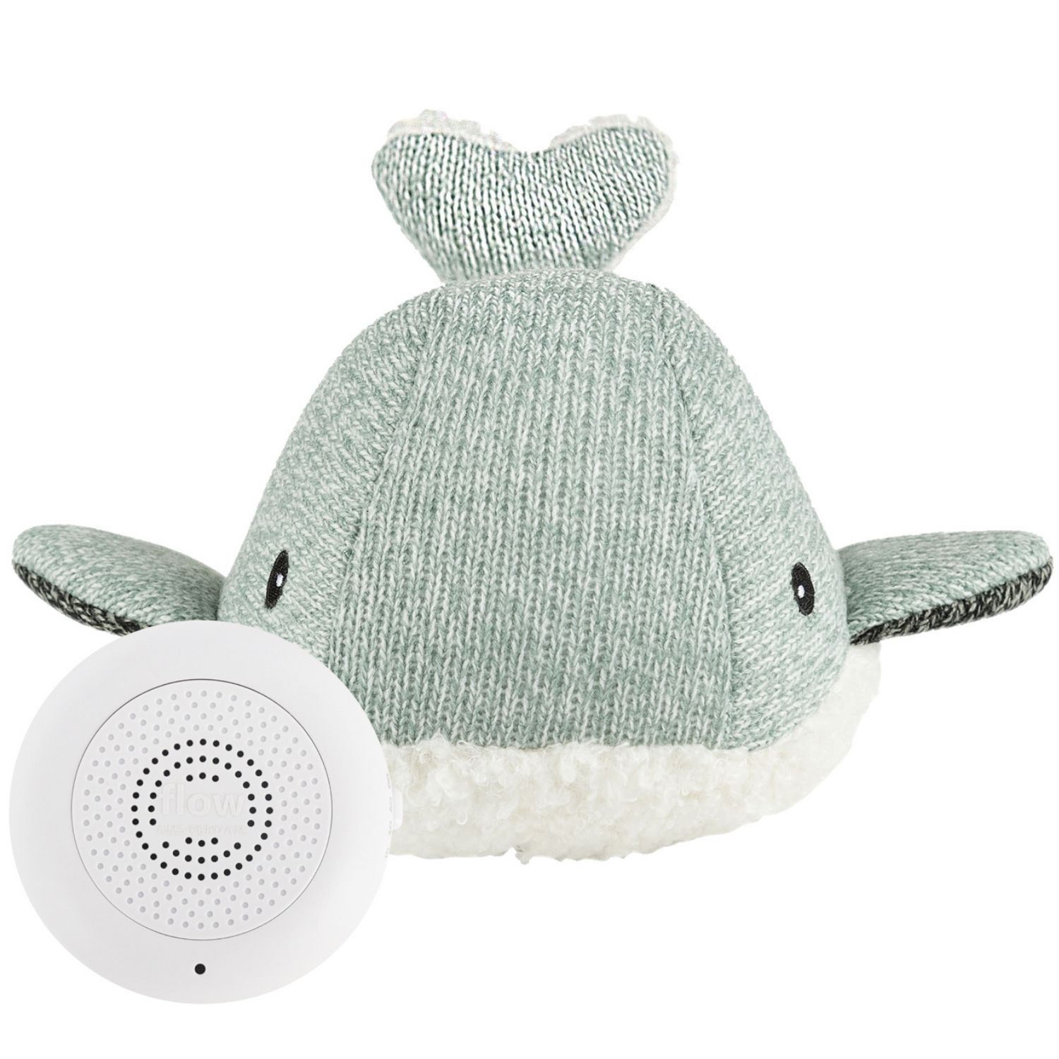 Peluche bruit blanc rechargeable baleine Moby vert (FLOW) - Image 5