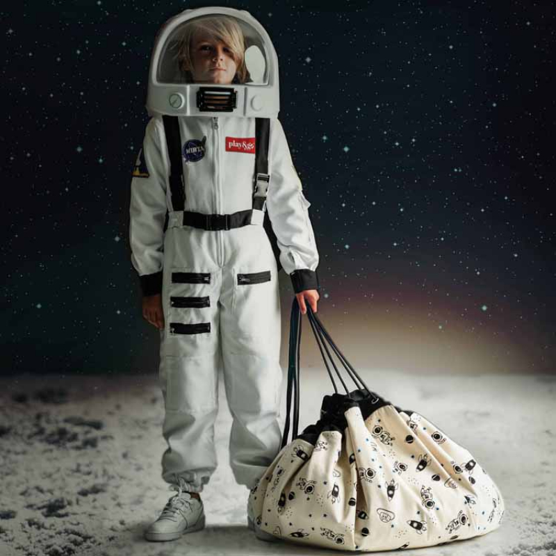 Sac à jouets 2 en 1 réversible phosphorescent Print Espace (Play&Go) - Image 5