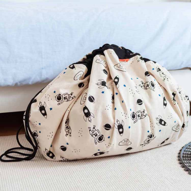 Sac à jouets 2 en 1 réversible phosphorescent Print Espace (Play&Go) - Image 6