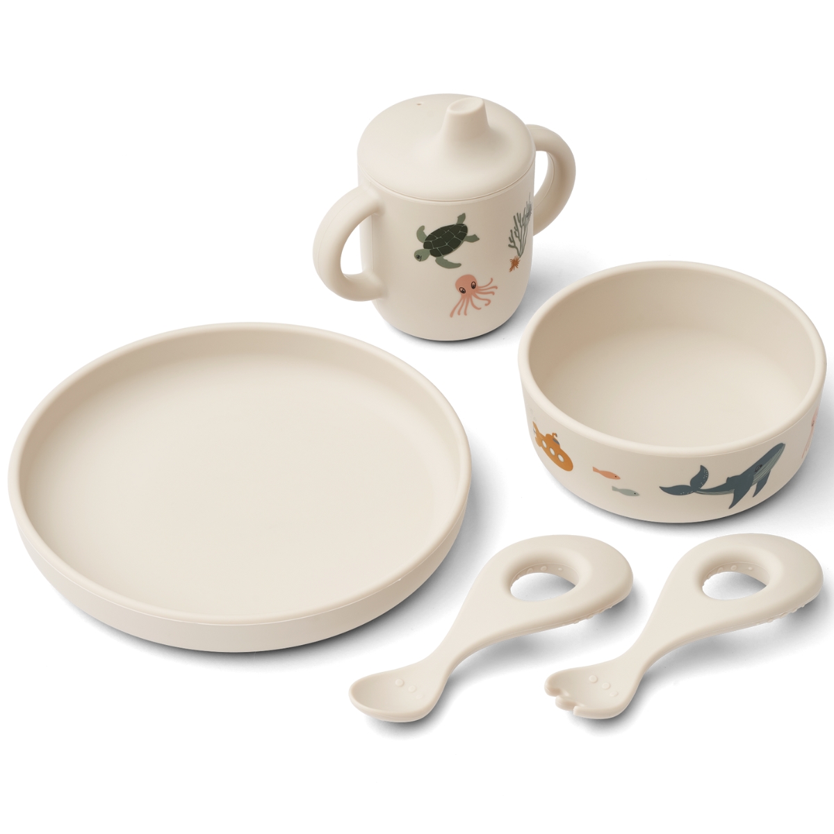Coffret repas Ryle Sea Creature (5 pièces) (Liewood) - Couverture