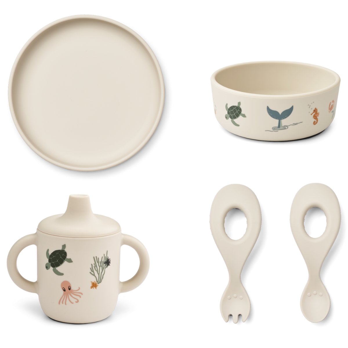 Coffret repas Ryle Sea Creature (5 pièces) (Liewood) - Image 1
