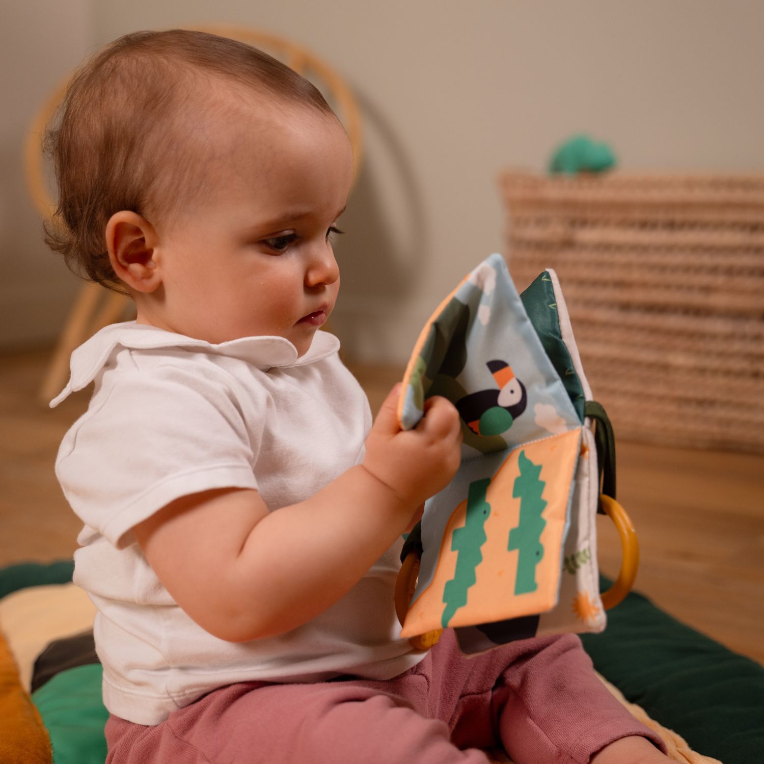 Livre en tissu bébé Jungle (Little Big Friends) - Image 1