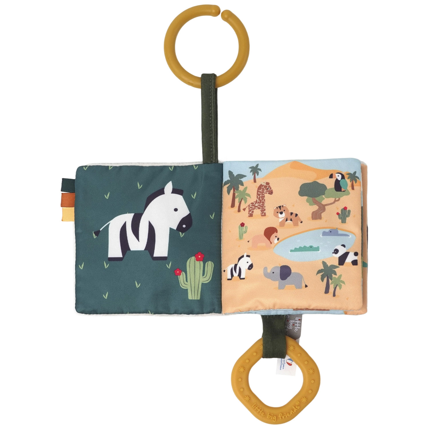 Livre en tissu bébé Jungle (Little Big Friends) - Image 5