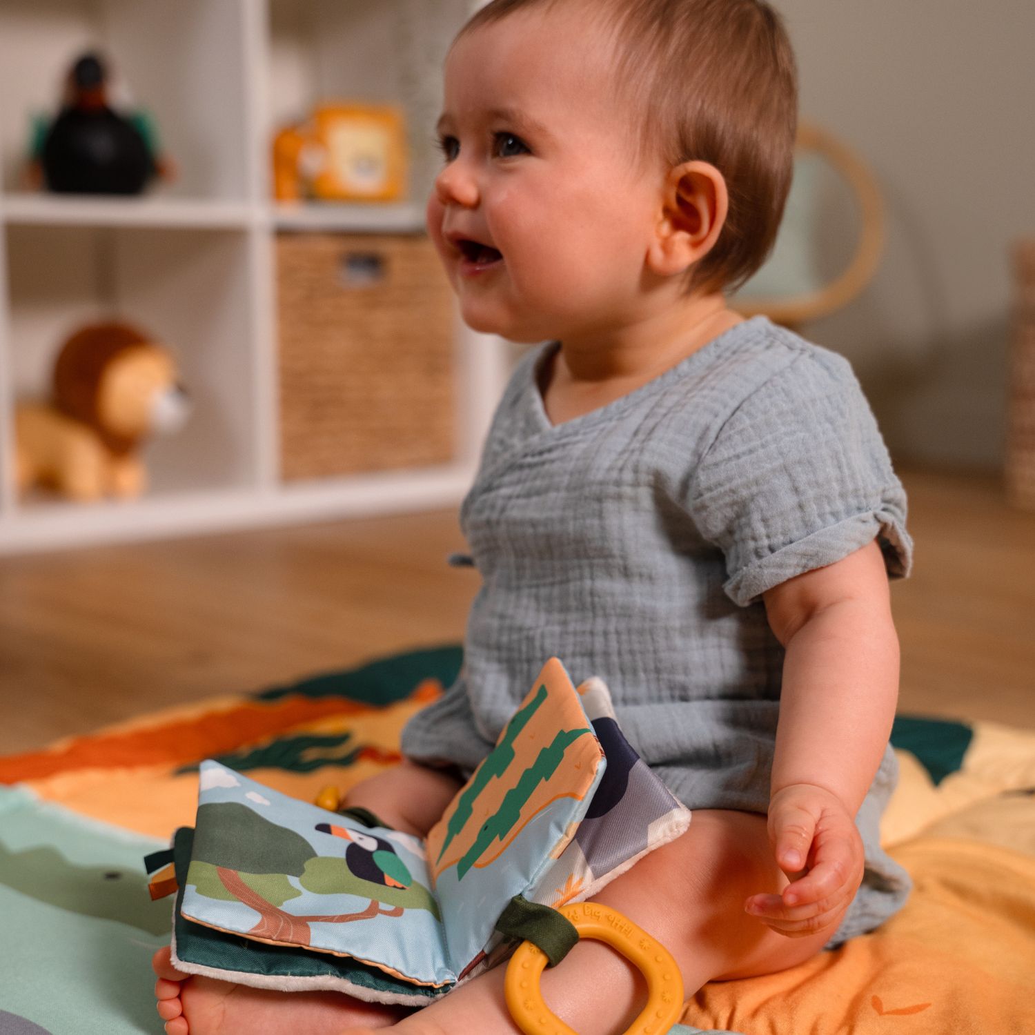 Livre en tissu bébé Jungle (Little Big Friends) - Image 3