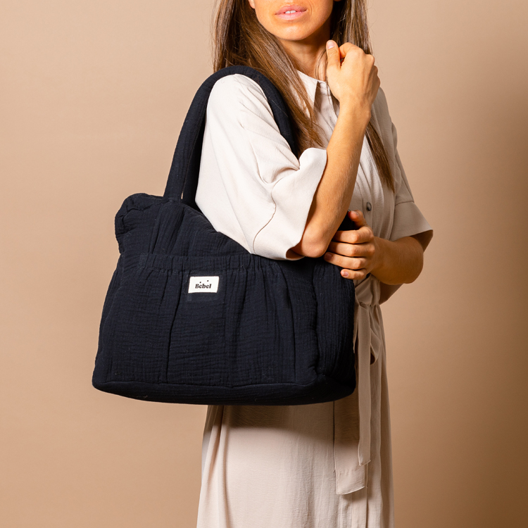 Sac à langer à anses noir réglisse Comme un bonbon (BEBEL) - Image 4