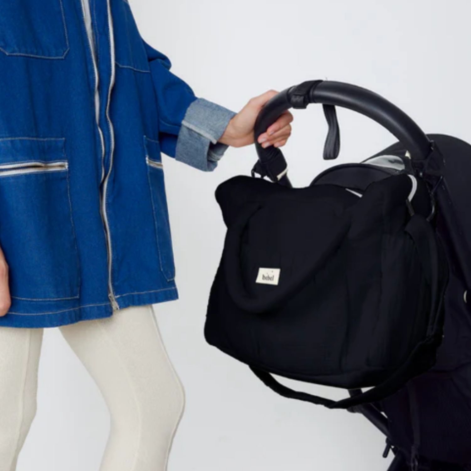 Sac à langer à anses noir réglisse Comme un bonbon (BEBEL) - Image 9