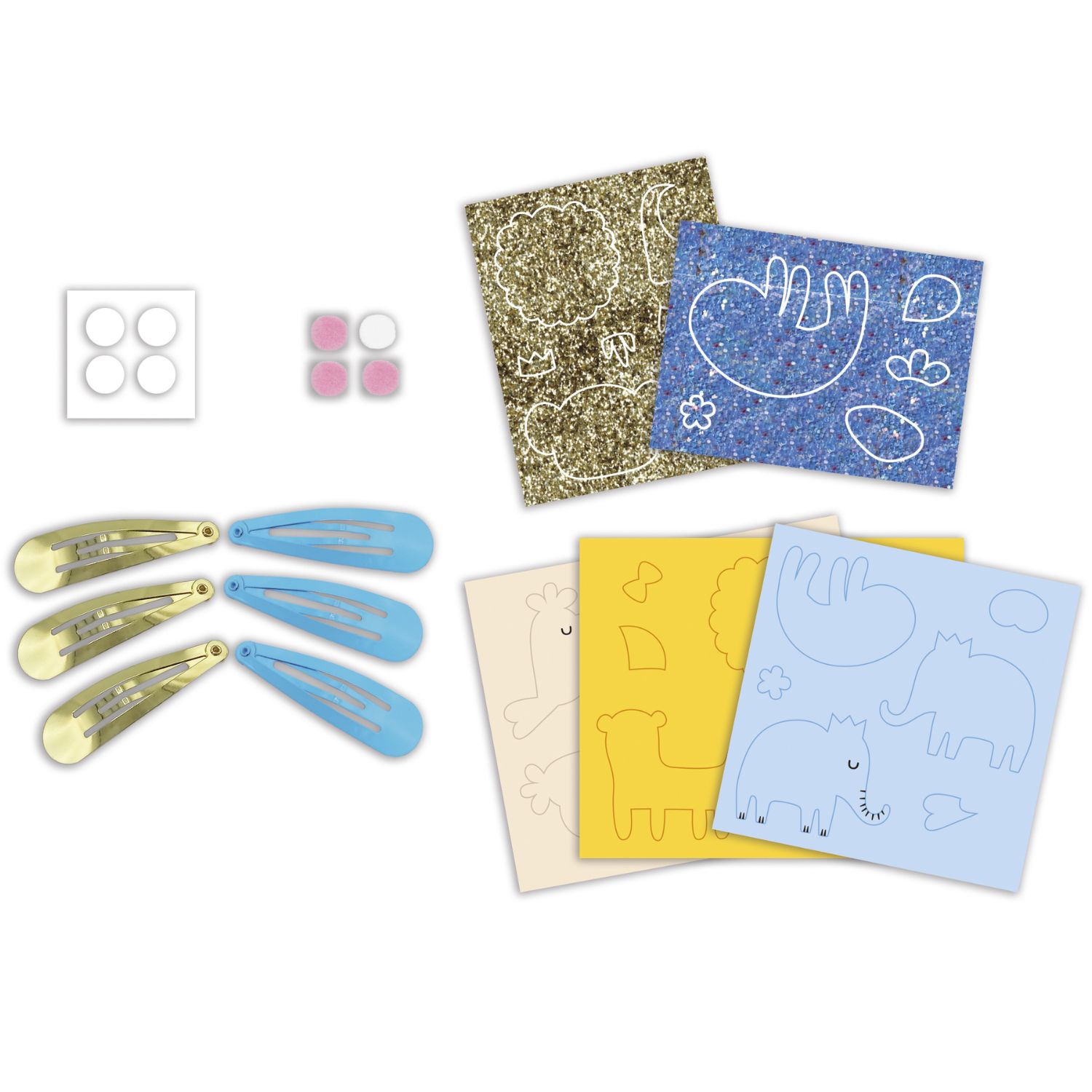 Barrettes à créer Exotic Animals