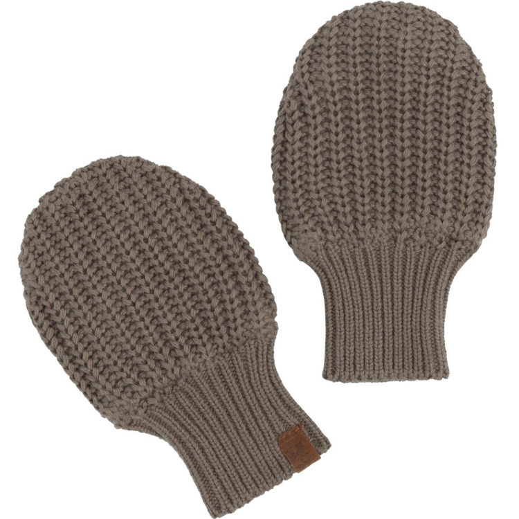 Baby's Only - Moufles bébé en teddy coton bio Soul moka (0-6 mois)