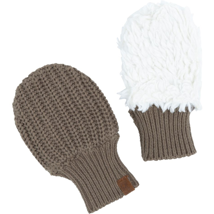 Moufles bébé en teddy coton bio Soul moka (0-6 mois) (Baby's Only) - Image 2