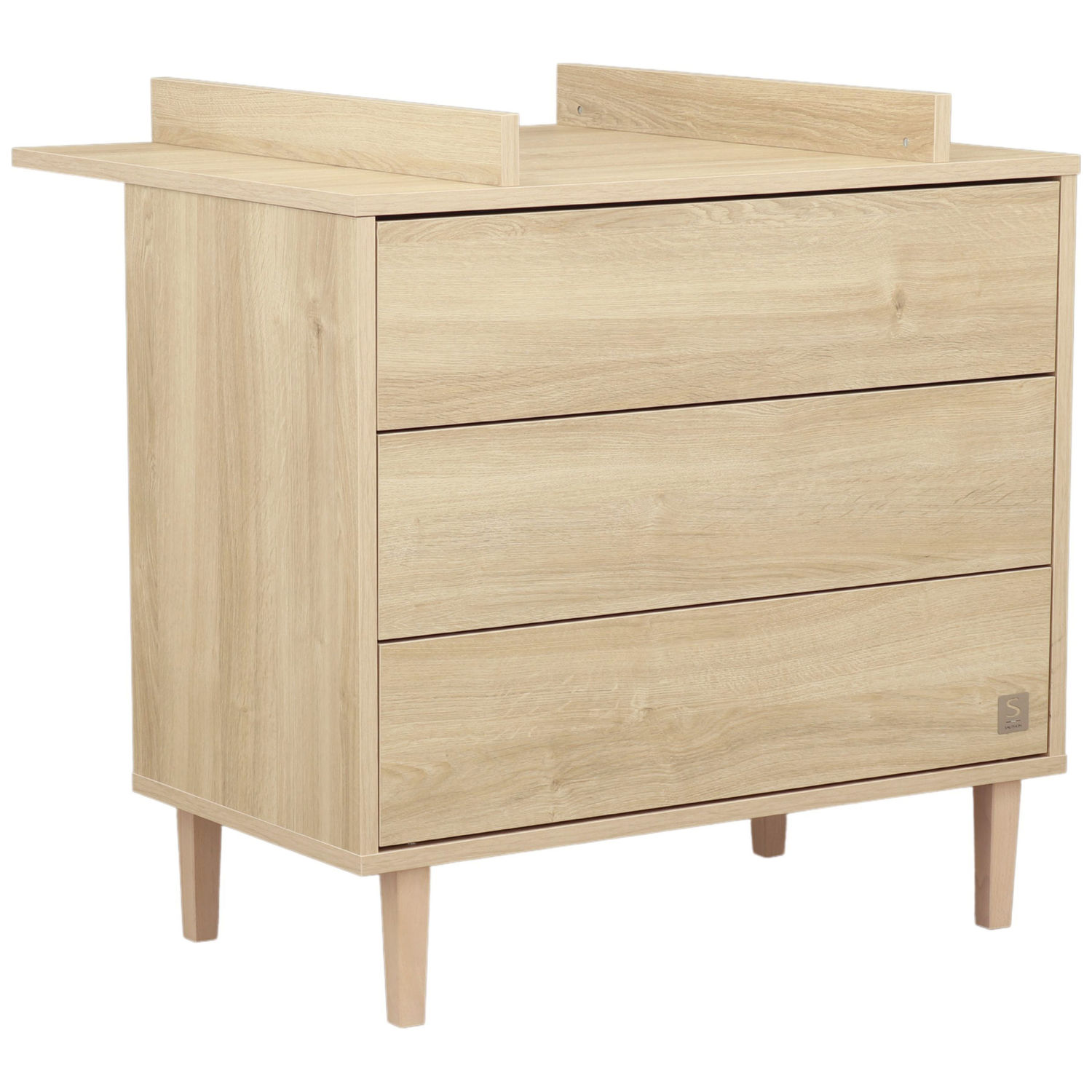 Commode 3 tiroirs Paloma Bois (Sauthon) - Image 5