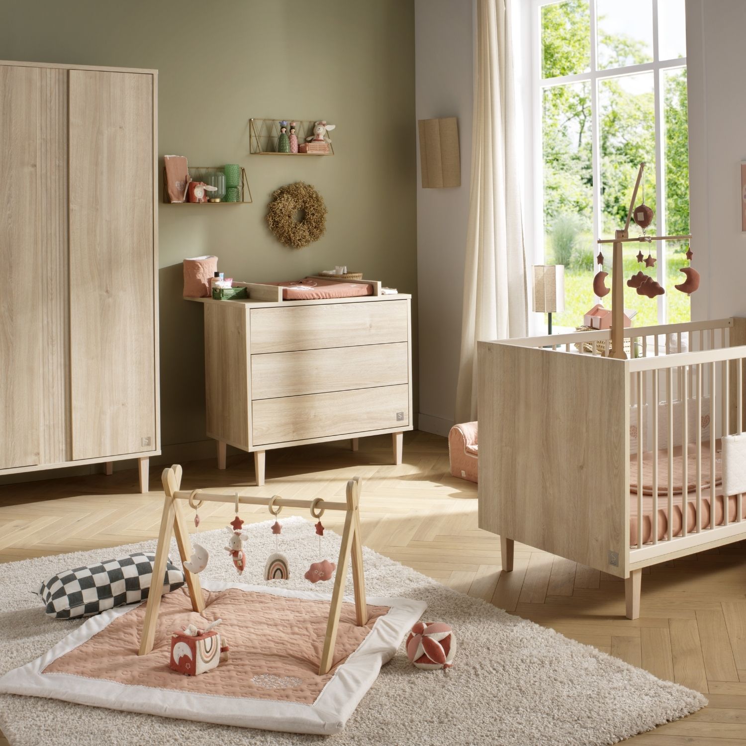 Commode 3 tiroirs Paloma Bois (Sauthon) - Image 3
