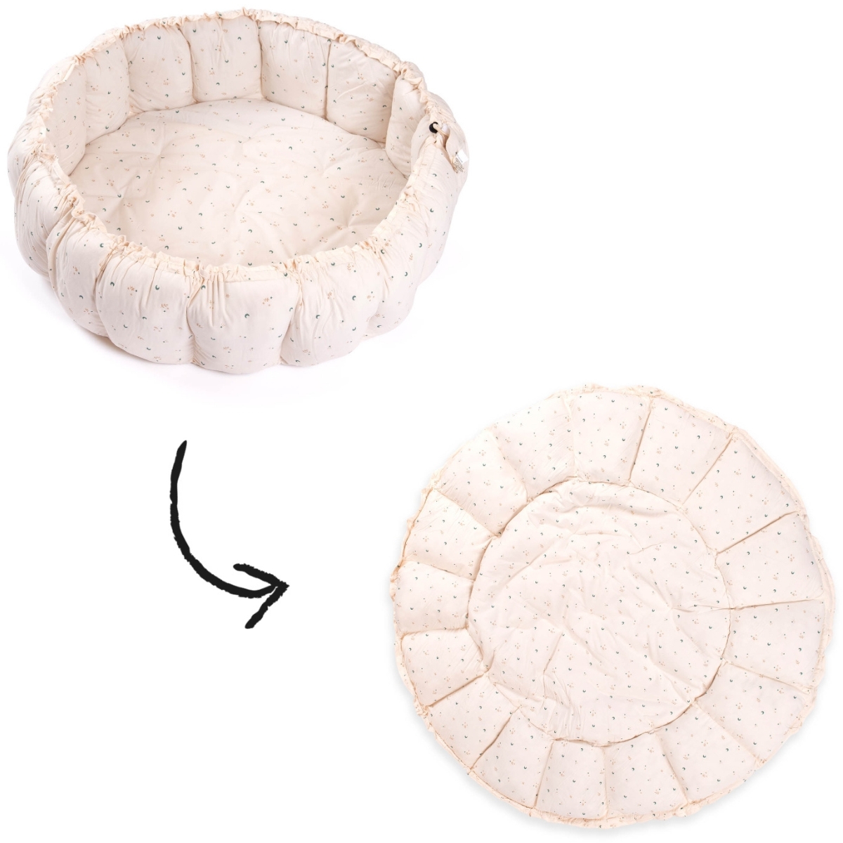 Tapis de jeu 3 en 1 Organic Coco Moon (Play&Go) - Image 1