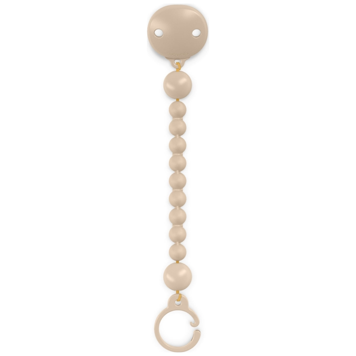 Suavinex - Attache sucette silicone Colour Essence beige