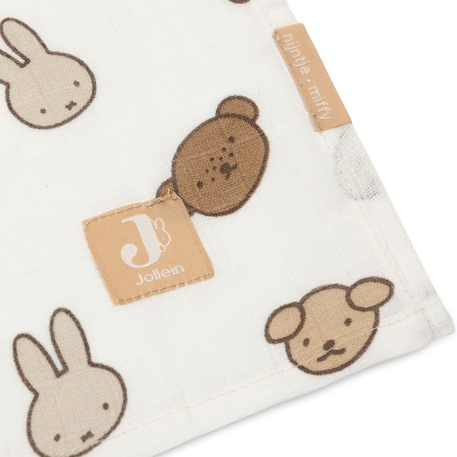Lot de 2 maxi-langes en coton Miffy and Friends (115 x 115 cm) (Jollein) - Image 6