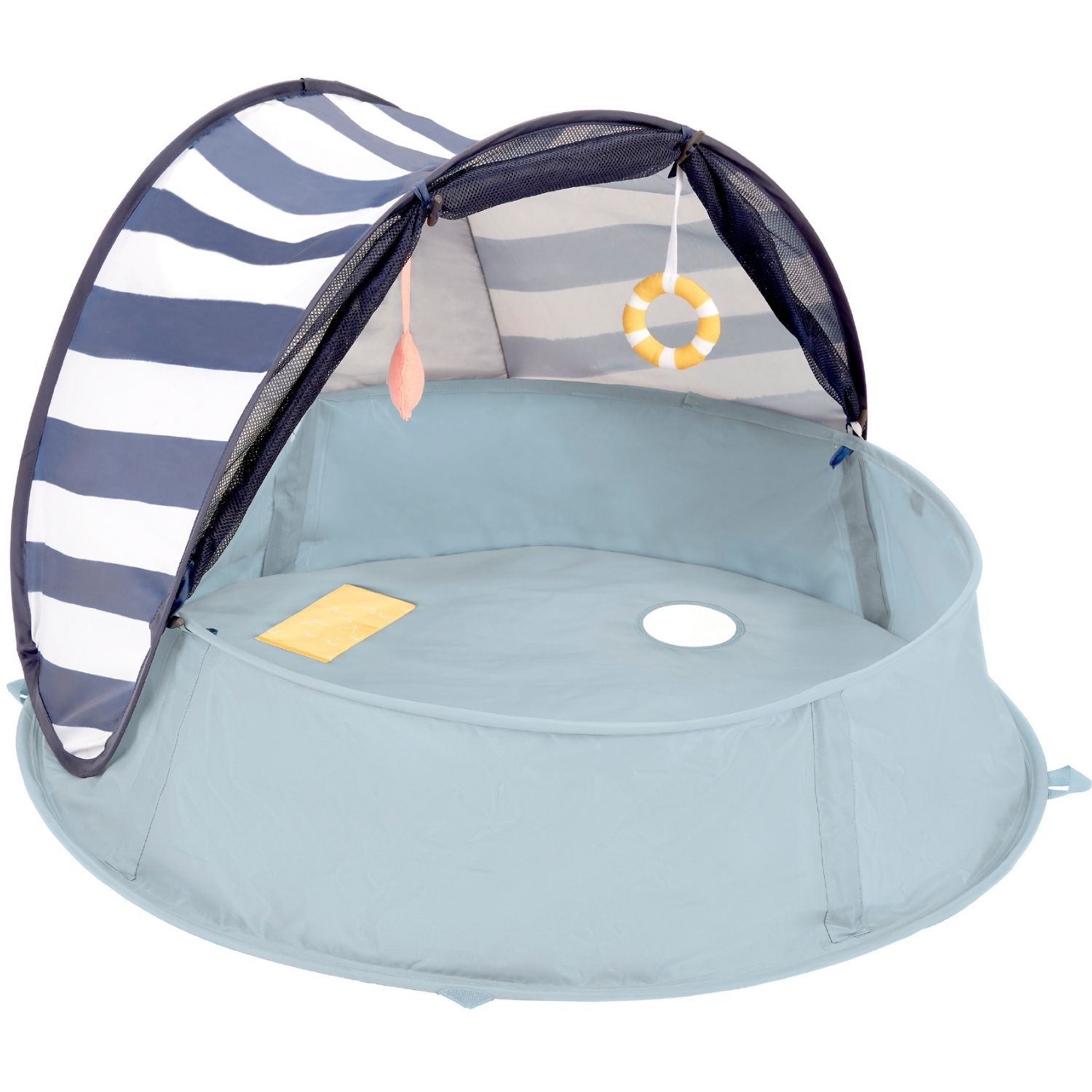 Tente anti-UV piscine 3 en 1 Aquani marinière (Babymoov) - Couverture