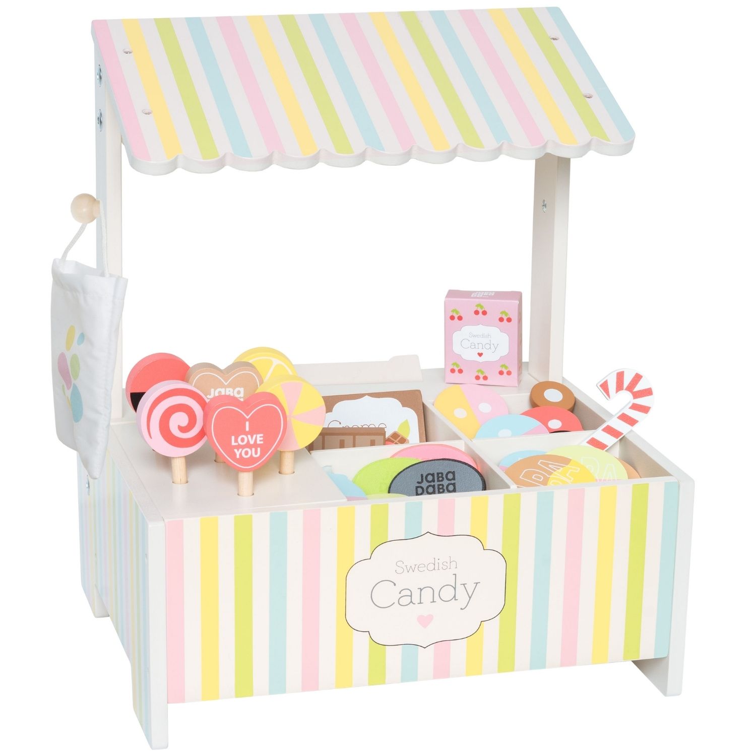 Stand de bonbons en bois