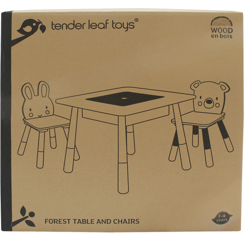 Table et chaises enfant en bois Forêt (Tender Leaf) - Image 4