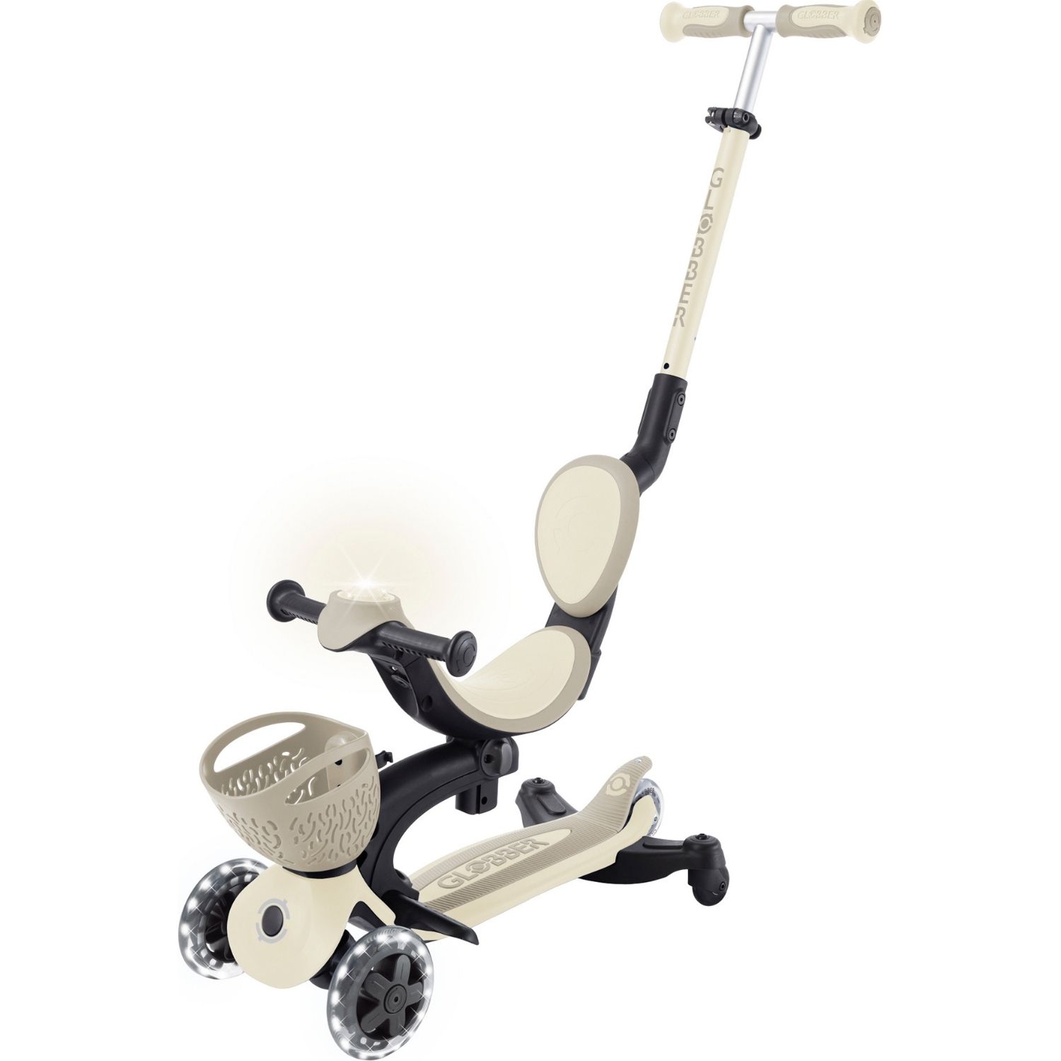 Trottinette Go up Baby 360 Lights Beige-Taupe (Globber) - Image 3