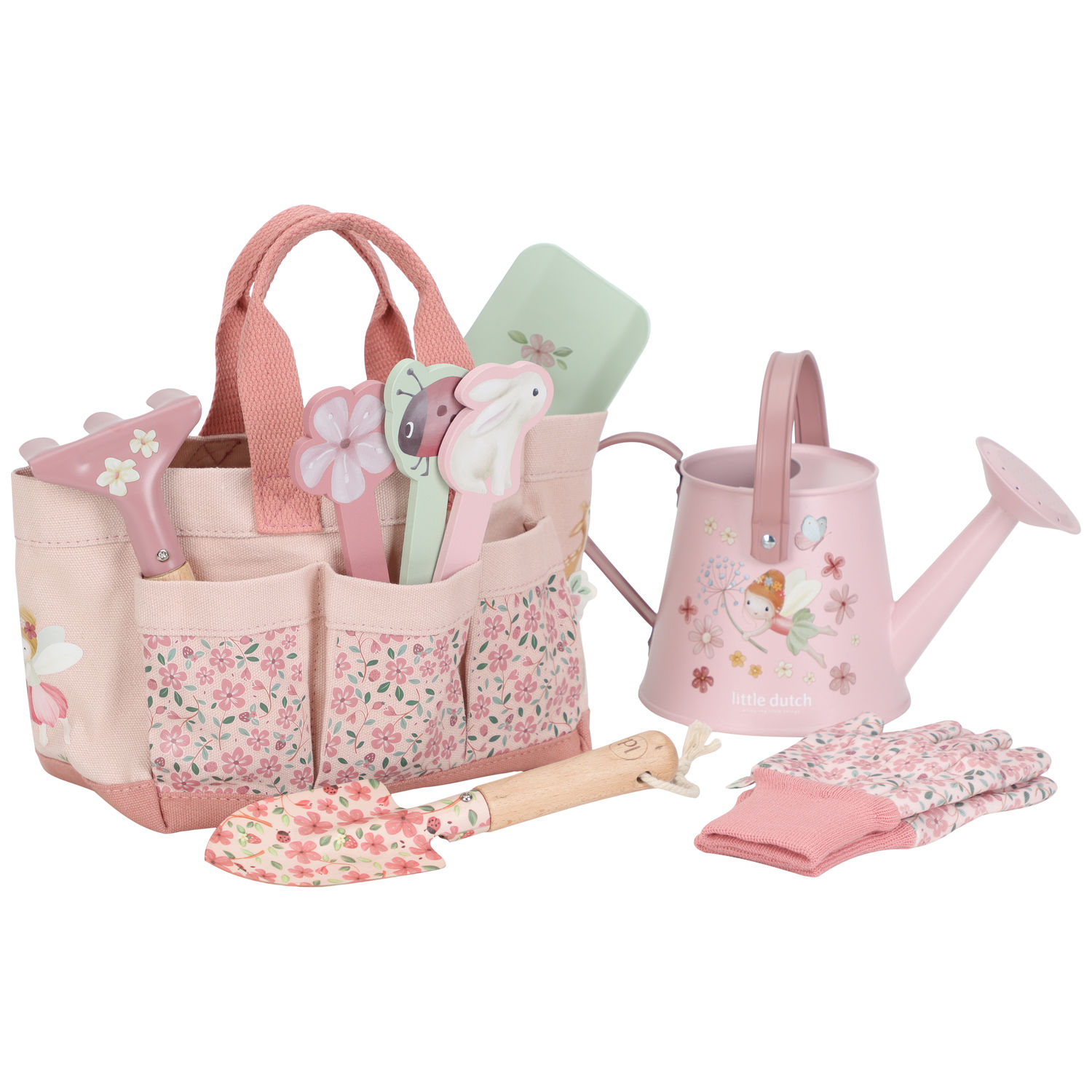 Little Dutch - Coffret jardinage Fairy Garden rose (10 pièces)