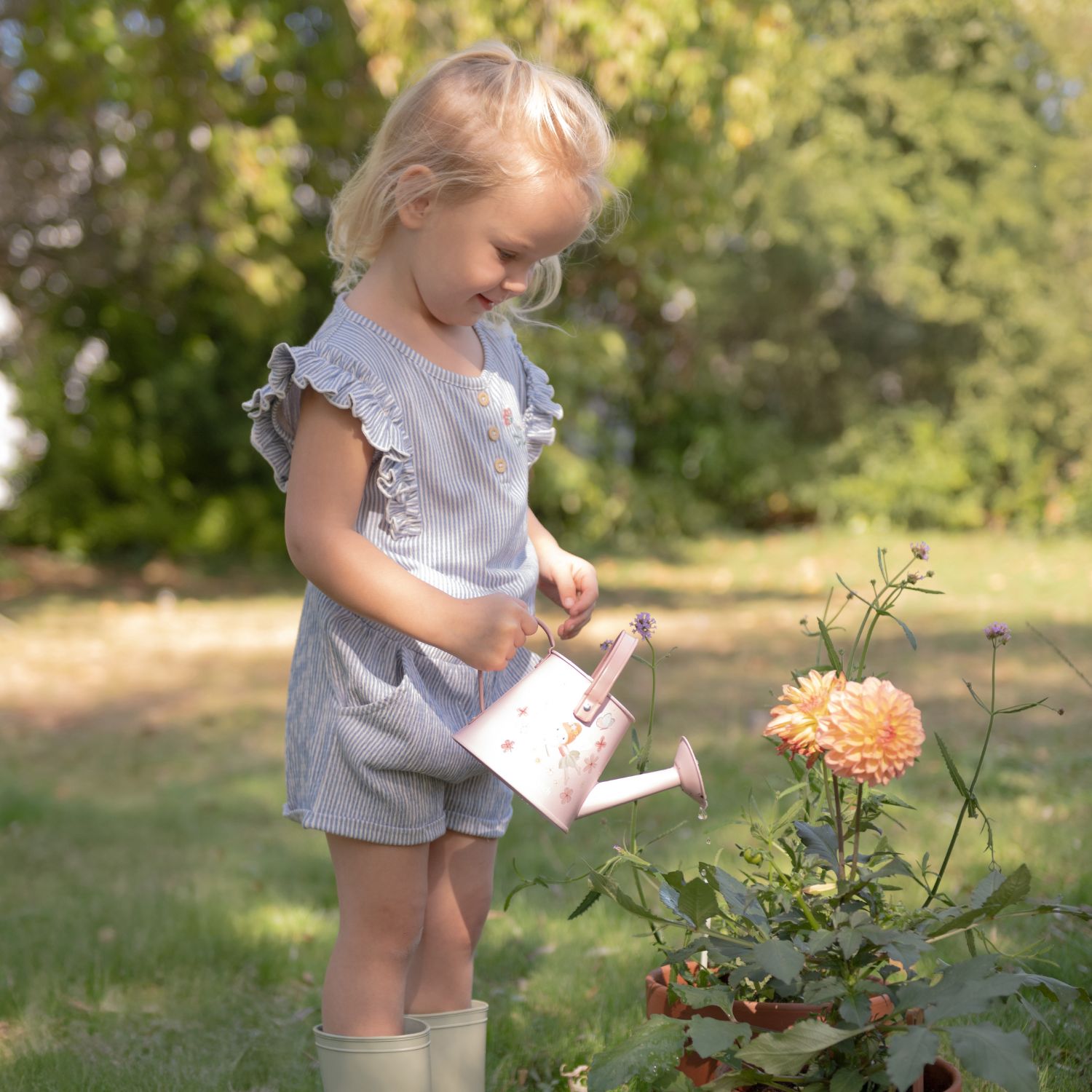 Coffret jardinage Fairy Garden rose (10 pièces) (Little Dutch) - Image 4