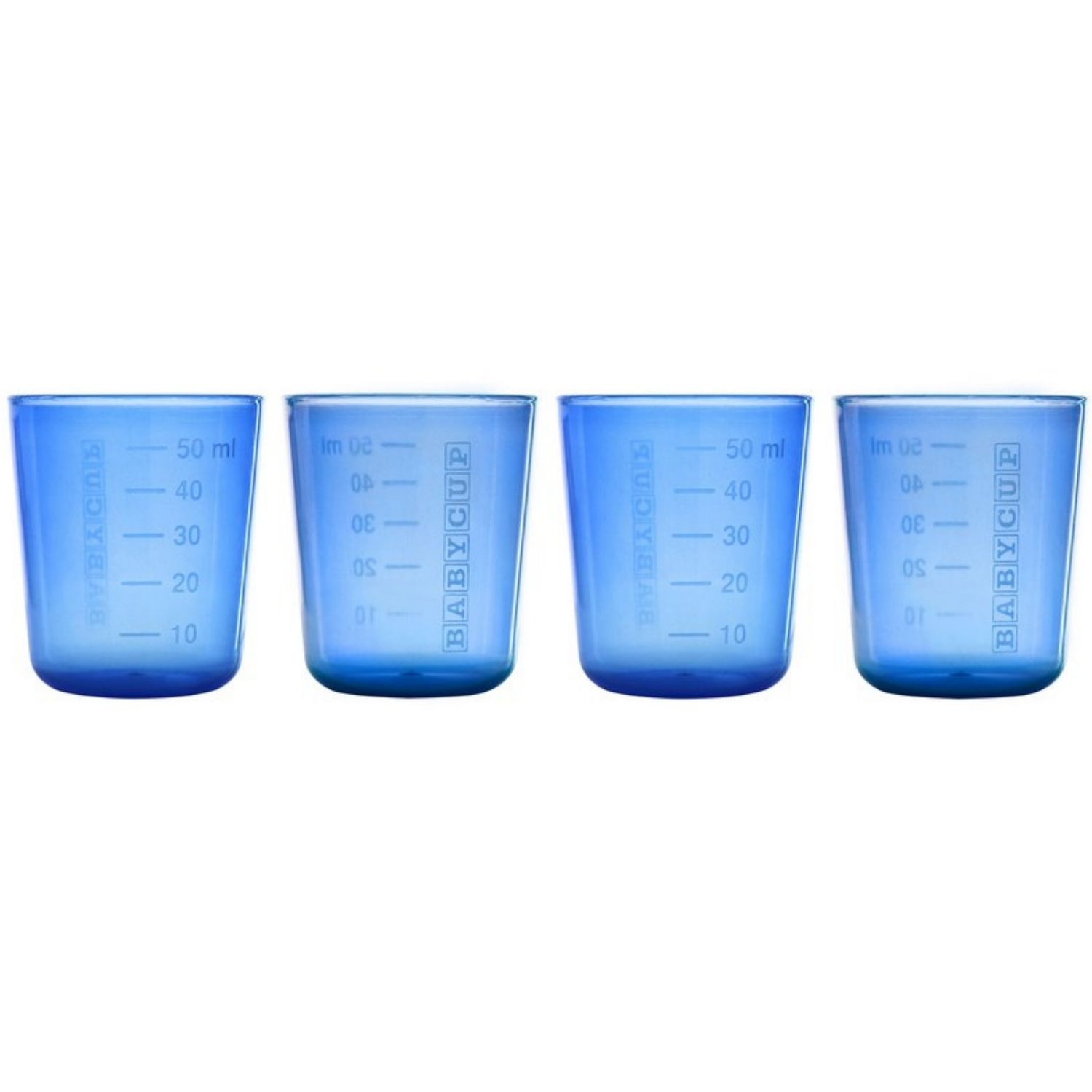 Lot de 4 petites tasses bleues (Babycup) - Image 1