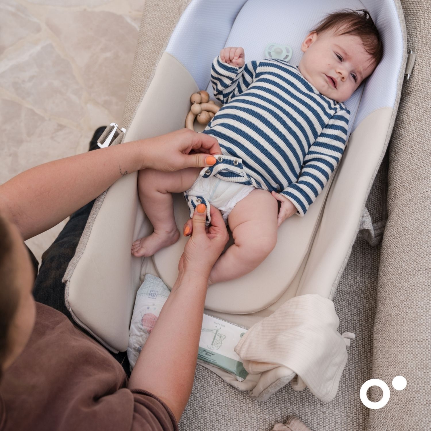 Couffin bébé Nest & Go Sand (Doomoo) - Image 4