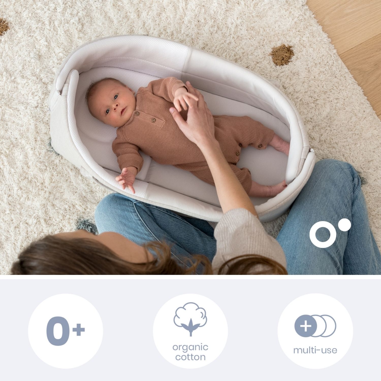 Couffin bébé Nest & Go Sand (Doomoo) - Image 6