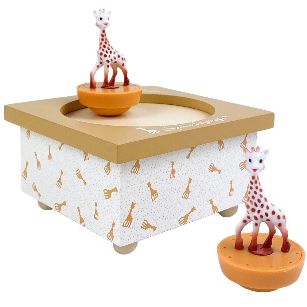 Boîte à musique magnétique Sophie La Girafe Camel (Trousselier) - Image 1