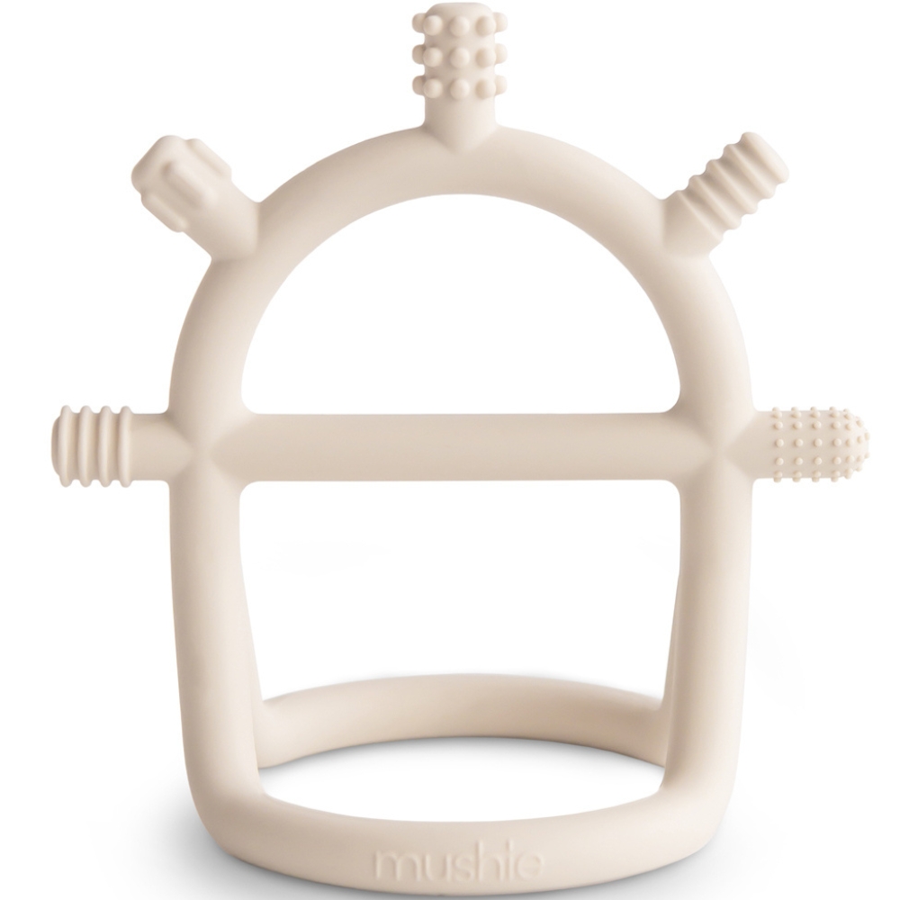Mushie - Jouet de dentition en silicone Sensory shifting sand
