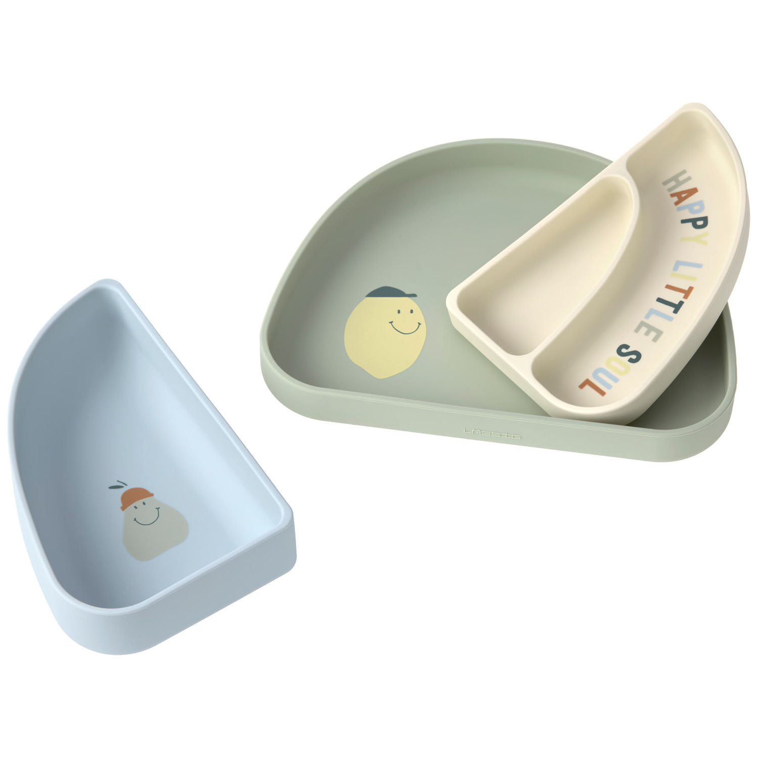 Assiette à compartiments en silicone Citron (Lassig) - Image 6