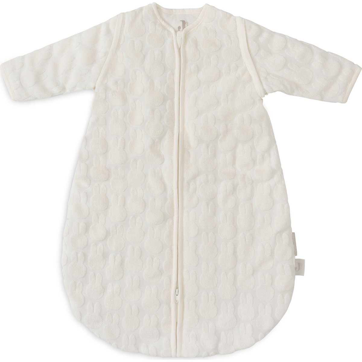 Jollein - Gigoteuse à manches amovibles Miffy Jacquard Ivory (0-3 mois)
