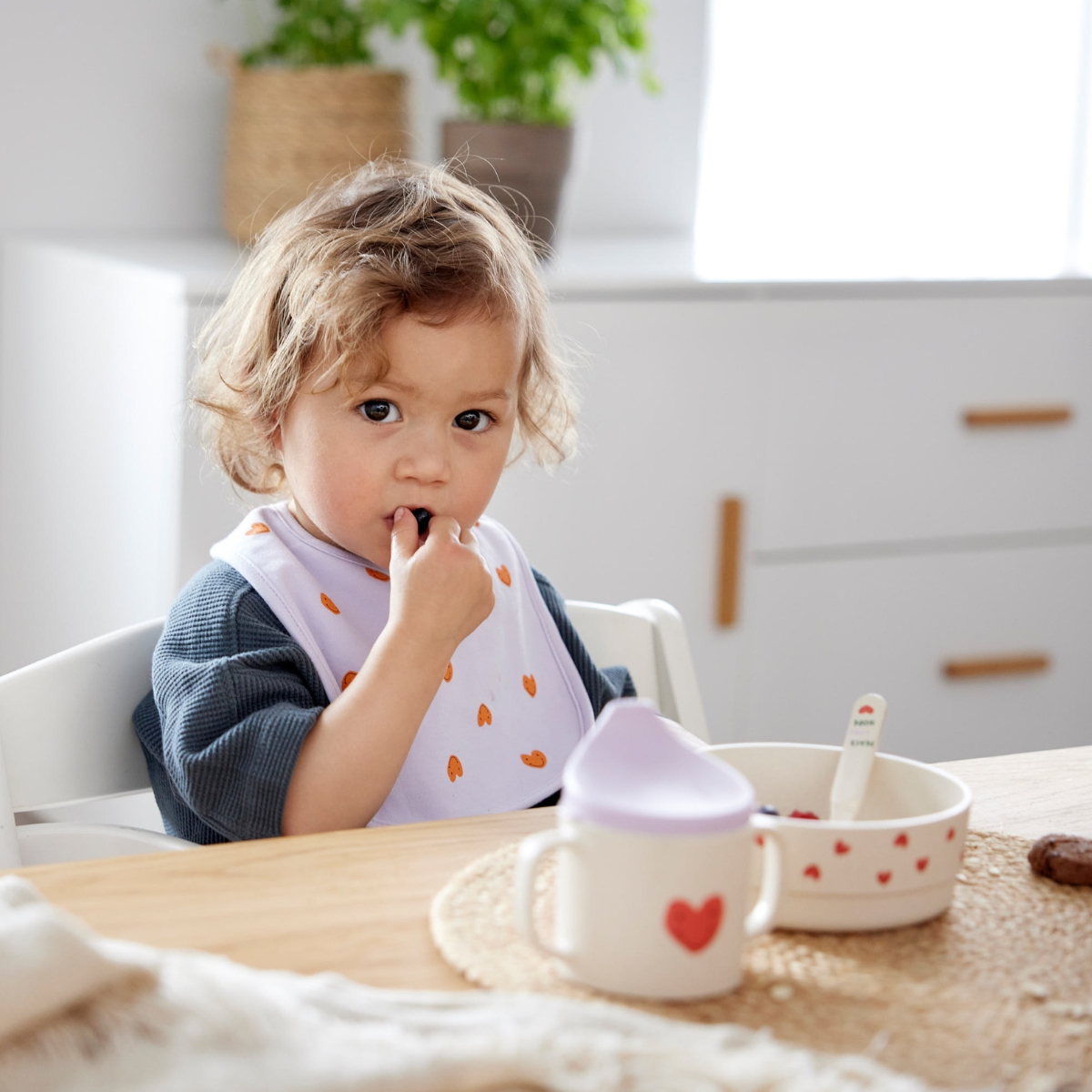 Tasse d´apprentissage Happy Rascals Coeur lavande (Lassig) - Image 5