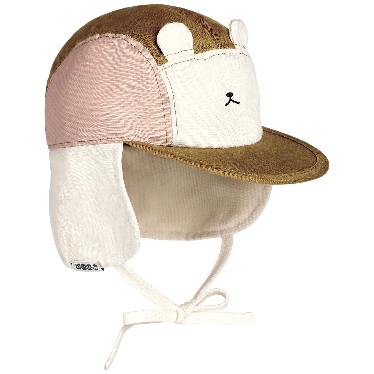 Casquette anti-UV Camper Ourson Rose et Brun (0-2 ans) (KI et LA) - Image 5