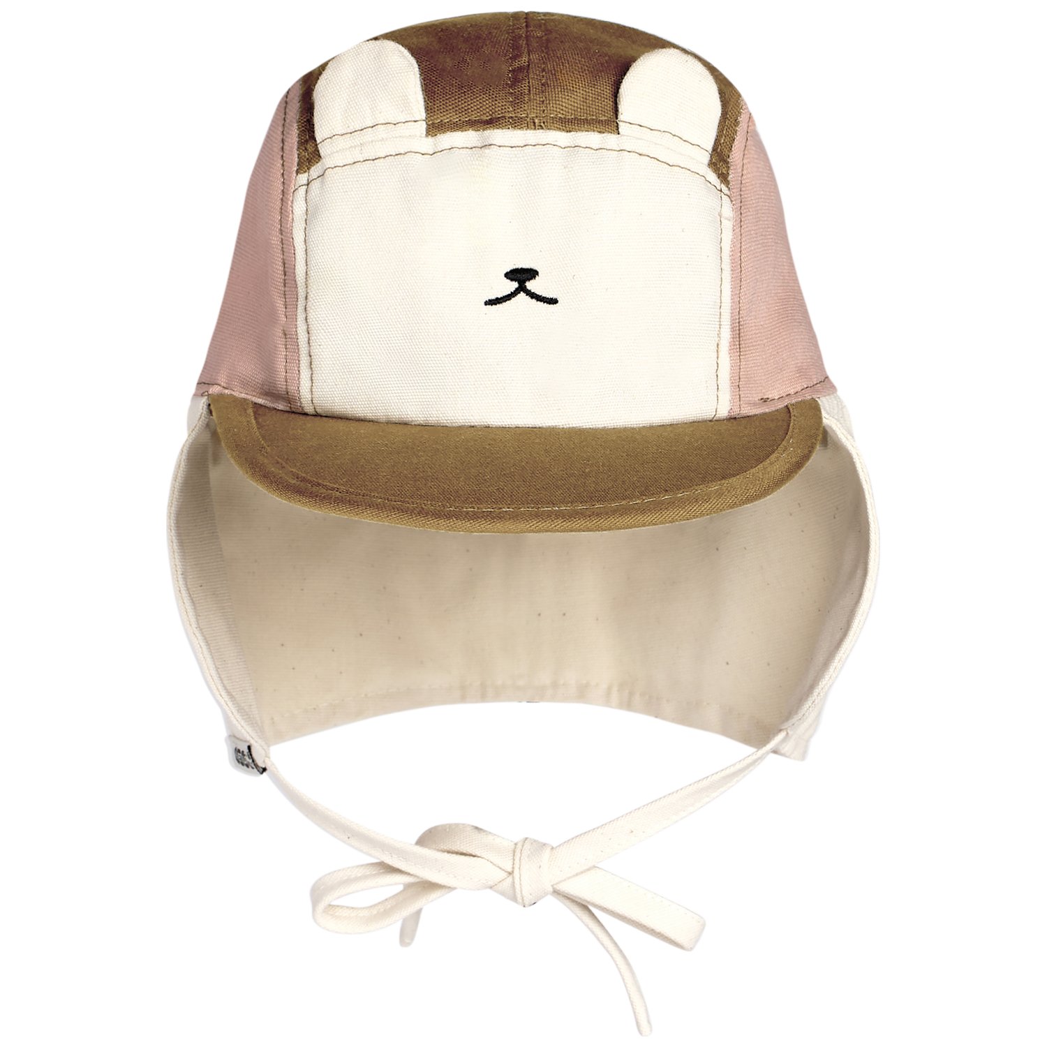 Casquette anti-UV Camper Ourson Rose et Brun (0-2 ans) (KI et LA) - Image 6
