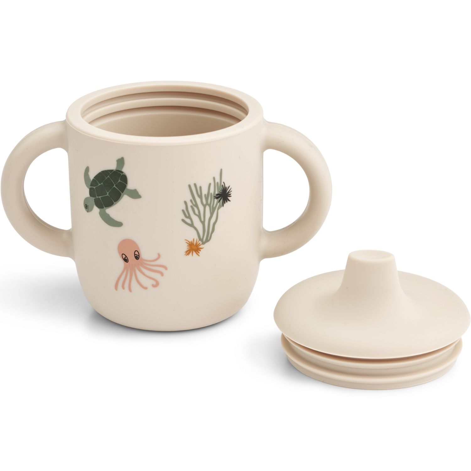 Tasse à bec en silicone Neil Sea Creature (Liewood) - Image 3